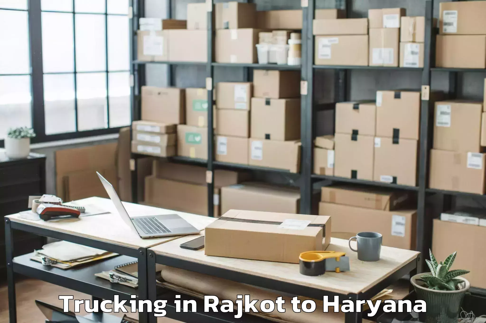 Easy Rajkot to Gold Souk Mall Gurgaon Trucking Booking